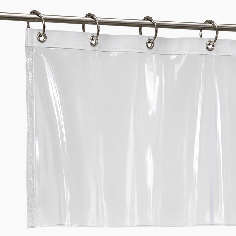 Schutzvorhang Zeltfensterfolie mit Ringen 40 mm